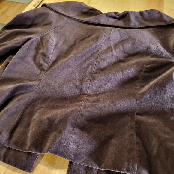 Cambridge Dry Goods Brown Velvet Blazer - Picture 10 of 12